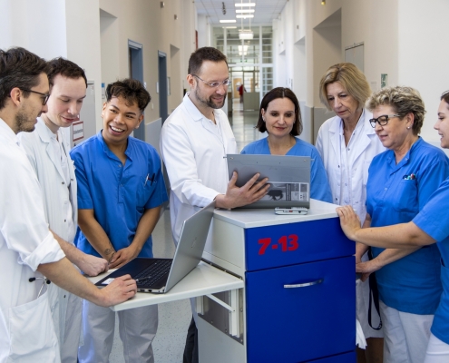 Chefvisite in der 2. Medizinischen Abteilung