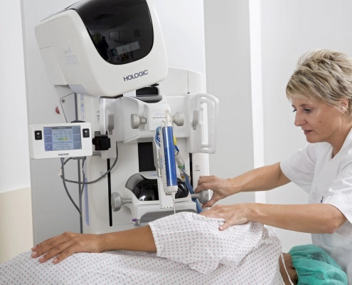 Untersuchung im Brustgesundheitszentrum