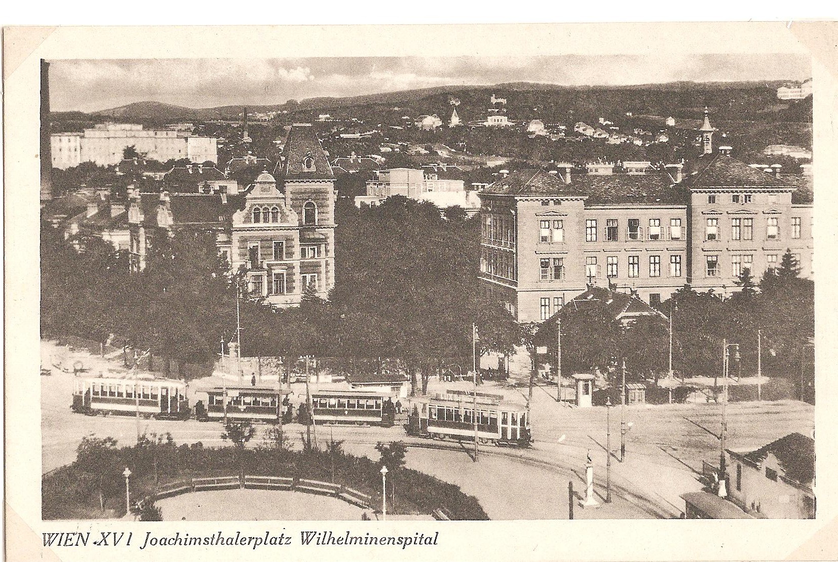 Joachimsthalerpl., Wilhelminenspital, IN 1927-28