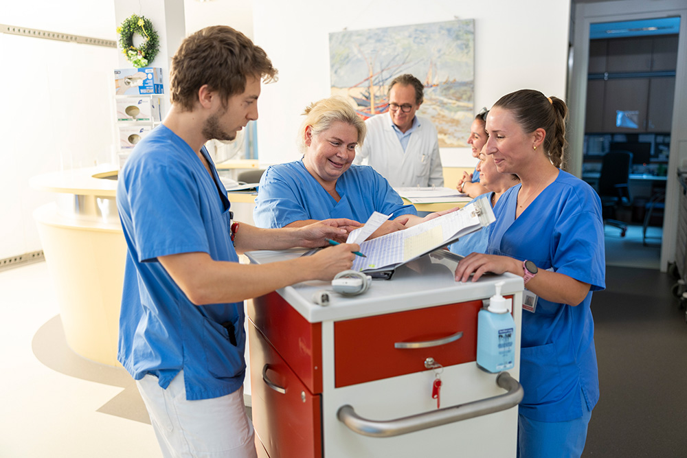 Klinik Ottakring Mitarbeiter der Station B